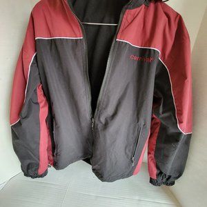 Cruise Wear Jacket Reversable Fleece Black Windbreaker Men Women Black Red Zip M
